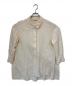 CABANキャバン）の古着「ウールツイル ハイネックロングシャツ」｜アイボリー