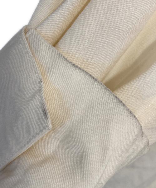 CABAN（キャバン）CABAN (キャバン) ウールツイル ハイネックロングシャツ アイボリー サイズ:Sの古着・服飾アイテム