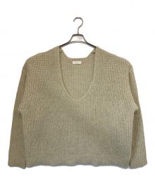 Knuth Marf（クヌースマーフ）の古着「Uneck knit pullover / Uネックアゼアミニット」｜アイボリー
