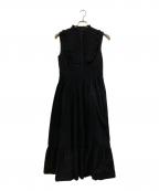HER LIP TOハーリップトゥ）の古着「Paisley Cotton Lace Long Dress」｜ブラック