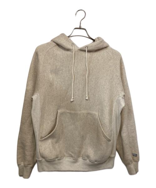 ENDS and MEANS（エンズアンド ミーンズ）ENDS and MEANS (エンズアンド ミーンズ) 裏起毛パーカー ベージュ サイズ:Sの古着・服飾アイテム