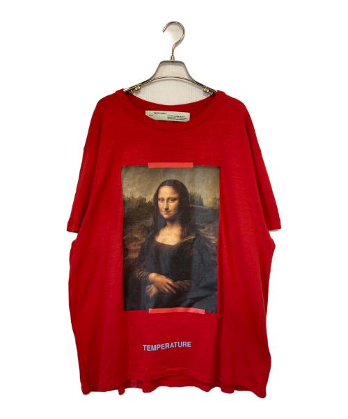 OFFWHITE（オフホワイト）OFFWHITE (オフホワイト) モナリザプリントTシャツ レッド サイズ:XLの古着・服飾アイテム