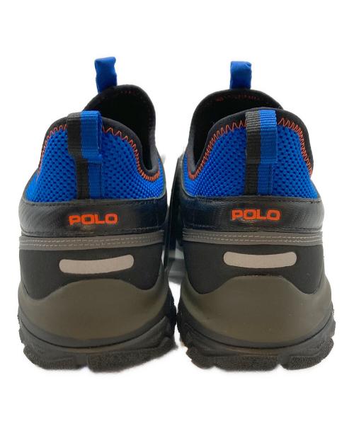 POLO RALPH LAUREN（ポロ・ラルフローレン）POLO RALPH LAUREN (ポロ・ラルフローレン) ADVENTURE  300LT-SK-LTL / アドベンチャースニーカー ブラック×ブルー サイズ:27.5㎝の古着・服飾アイテム
