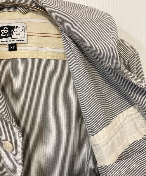 Engineered Garments（エンジニアドガーメンツ）Engineered Garments (エンジニアド ガーメンツ) ヒッコリーカバーオール ホワイト×ブラック サイズ:XSの古着・服飾アイテム
