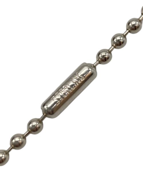 GUCCI（グッチ）GUCCI (グッチ) ボールチェーンプレートネックレス シルバーの古着・服飾アイテム