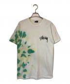 stussyステューシー）の古着「Tシャツ」｜グリーン×ホワイト