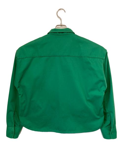 stussy（ステューシー）stussy (ステューシー) Dickies (ディッキーズ) ショートワークシャツジャケット グリーン サイズ:Mの古着・服飾アイテム