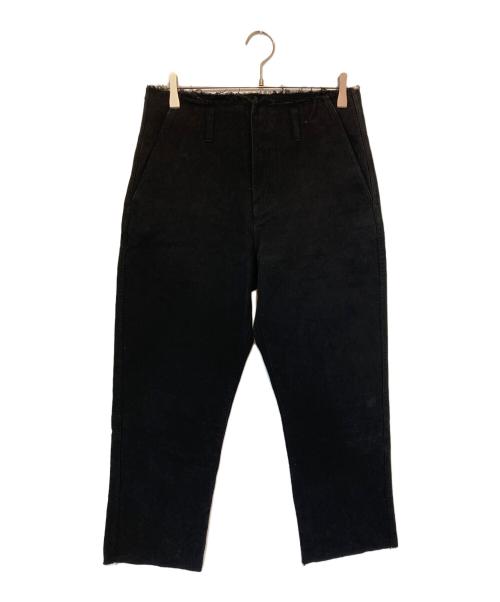 Name.（ネーム）Name. (ネーム) モールスキンクロップドパンツ ブラック サイズ:1の古着・服飾アイテム