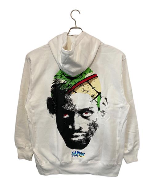 SAPEur（サプール）SAPEur (サプール) プリントパーカー ホワイト サイズ:XLの古着・服飾アイテム