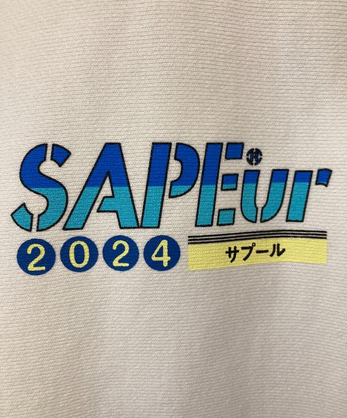 SAPEur（サプール）SAPEur (サプール) プリントパーカー ホワイト サイズ:XLの古着・服飾アイテム