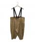 My Beautiful Landlet（マイビューティフルランドレット）の古着「Suspender big corduroy pants」｜ベージュ