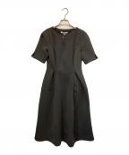 CINEMATIQシネマティオ）の古着「ストレッチハートネックワンワンピース」｜グレー