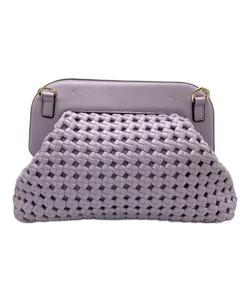 GUESS（ゲス）GUESS (ゲス) レザーショルダーバッグ パープルの古着・服飾アイテム