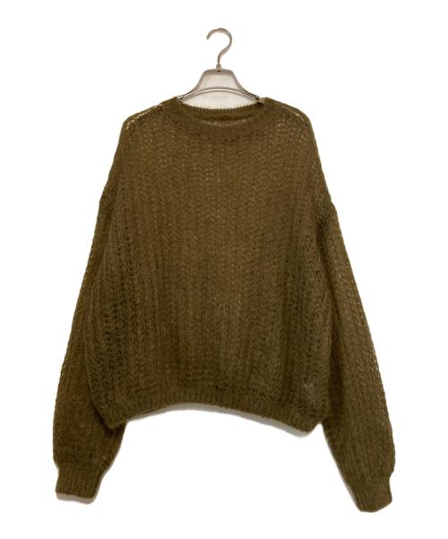 Adam et Rope（アダム エ ロペ）Adam et Rope (アダム エ ロペ) シアーモヘヤプルオーバー カーキ サイズ:ＦＲＥＥの古着・服飾アイテム