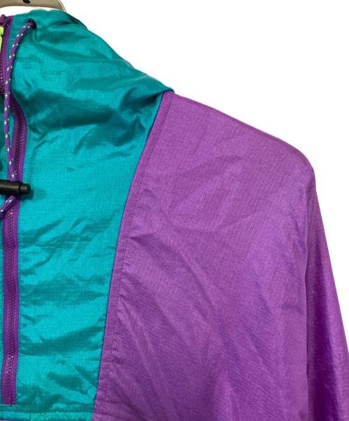 Columbia（コロンビア）Columbia (コロンビア) ネオンカラーアノラックパーカー ブルー×パープル サイズ:Ｍの古着・服飾アイテム