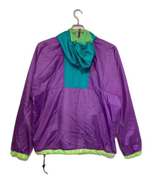 Columbia（コロンビア）Columbia (コロンビア) ネオンカラーアノラックパーカー ブルー×パープル サイズ:Ｍの古着・服飾アイテム