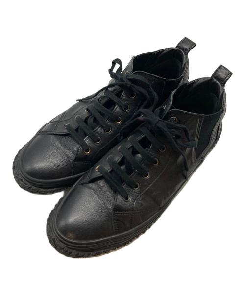 SPINGLE MOVE（スピングルムーヴ）SPINGLE MOVE (スピングルムーヴ) レザースニーカー ブラック サイズ:Ｍの古着・服飾アイテム