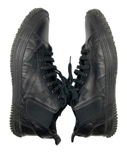 SPINGLE MOVE（スピングルムーヴ）SPINGLE MOVE (スピングルムーヴ) レザースニーカー ブラック サイズ:Ｍの古着・服飾アイテム