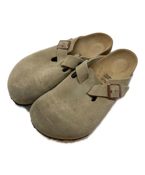 BIRKENSTOCK（ビルケンシュトック）BIRKENSTOCK (ビルケンシュトック) Taupe Boston Suede Leather ベージュ サイズ:42の古着・服飾アイテム
