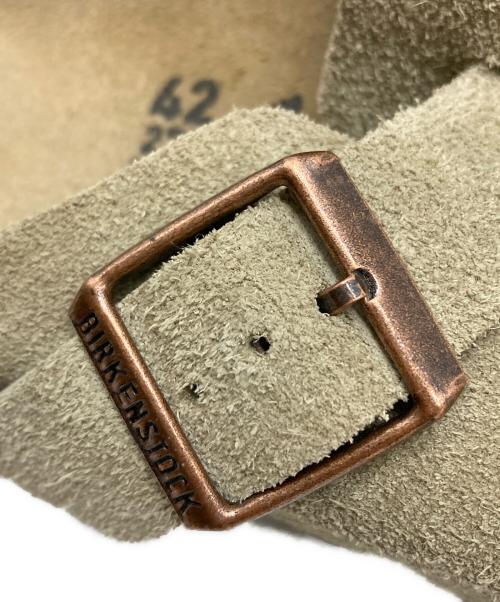 BIRKENSTOCK（ビルケンシュトック）BIRKENSTOCK (ビルケンシュトック) Taupe Boston Suede Leather ベージュ サイズ:42の古着・服飾アイテム