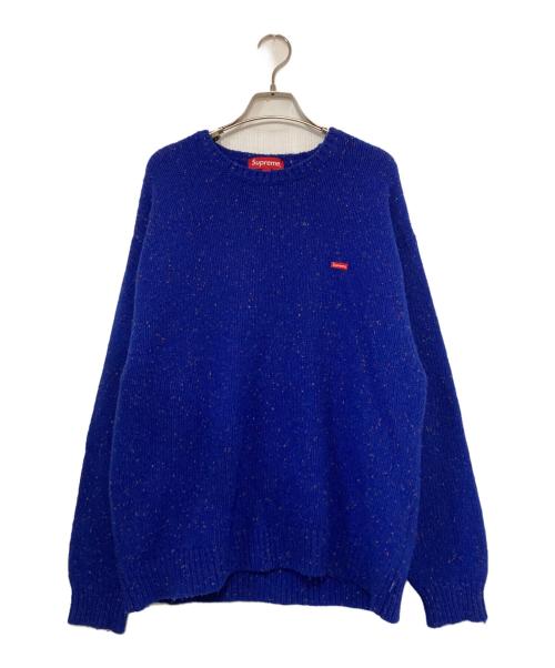 SUPREME（シュプリーム）Supreme (シュプリーム) 22AW Small Box Logo Speckle Sweater ブルー サイズ:Ｌの古着・服飾アイテム