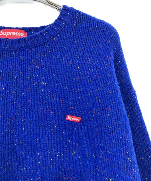 SUPREME（シュプリーム）Supreme (シュプリーム) 22AW Small Box Logo Speckle Sweater ブルー サイズ:Ｌの古着・服飾アイテム