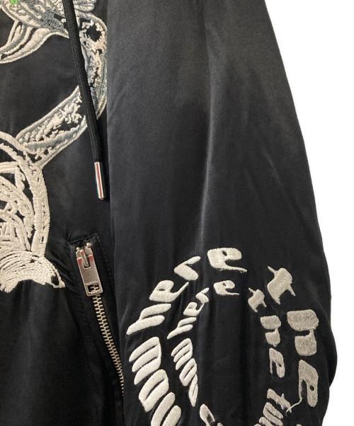 DIESEL（ディーゼル）DIESEL (ディーゼル) J-KANYEV 刺繍フーデッドスカジャン ブラック サイズ:Ｍの古着・服飾アイテム