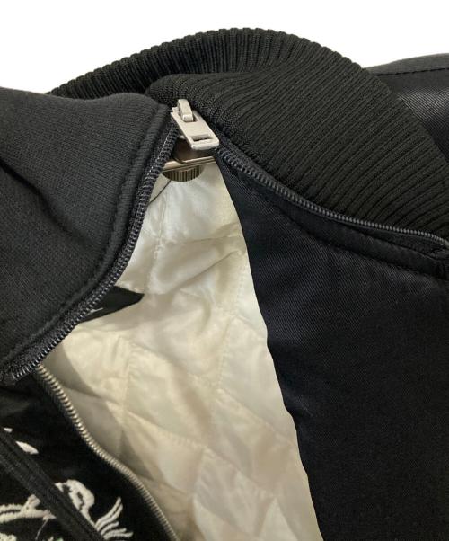 DIESEL（ディーゼル）DIESEL (ディーゼル) J-KANYEV 刺繍フーデッドスカジャン ブラック サイズ:Ｍの古着・服飾アイテム