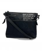 YOHJI YAMAMOTO×New Eraヨウジヤマモト×ニューエラ）の古着「23SS LOGO SACOCHE  / ロゴサコッシュショルダーバッグ」｜ブラック