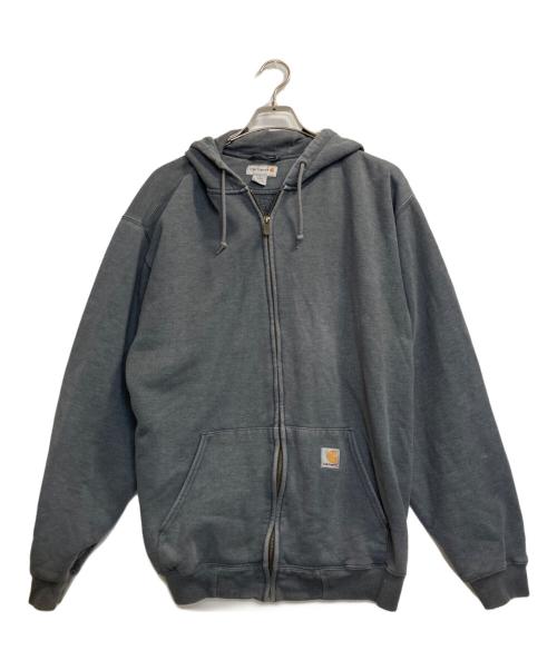 CarHartt（カーハート）CarHartt (カーハート) Full Zip Up Heavyweight Hoodie Sweatshirt グレー サイズ:Ｌの古着・服飾アイテム