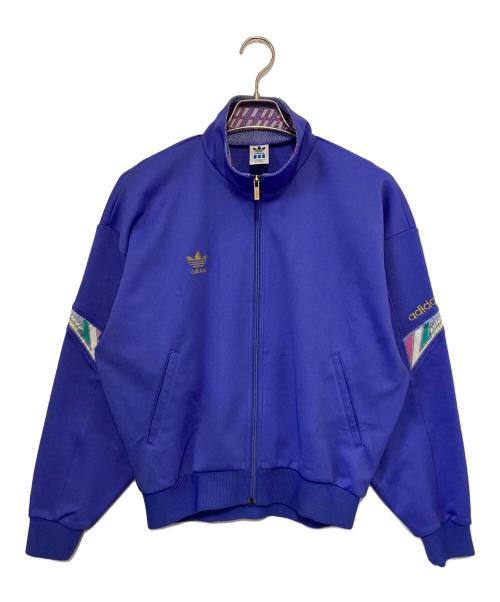addias（アディダス）addias (アディダス) デサント期ジャージートラックジャケット パープル サイズ:Lの古着・服飾アイテム