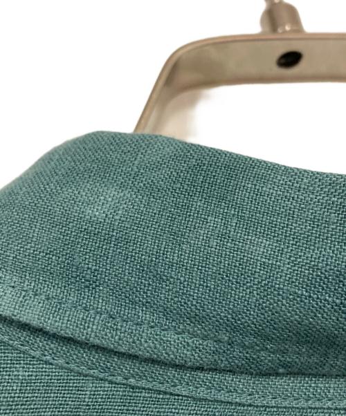 23区（ニジュウサンク）23区 (ニジュウサンク) LIBECO ベーシック シャツ グリーン サイズ:Mの古着・服飾アイテム