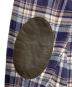 中古・古着 Maison Margiela 10 (メゾンマルジェラ 10) エルボーパッチフランネルチェックシャツ ネイビー×ホワイト サイズ:48：19000円