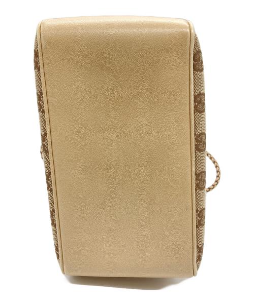 GUCCI（グッチ）GUCCI (グッチ) GGキャンバスロープハンドルハンドバッグ ベージュの古着・服飾アイテム