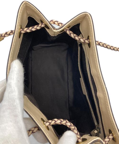 GUCCI（グッチ）GUCCI (グッチ) GGキャンバスロープハンドルハンドバッグ ベージュの古着・服飾アイテム