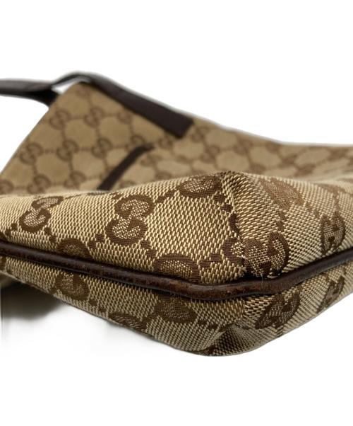 GUCCI（グッチ）GUCCI (グッチ) GGキャンバスショルダーバッグ ベージュの古着・服飾アイテム