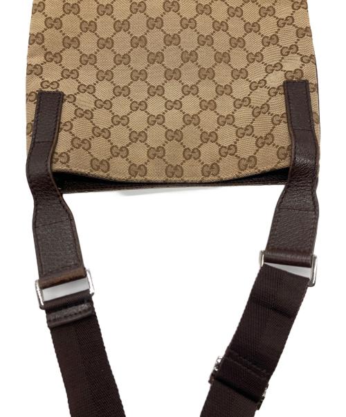 GUCCI（グッチ）GUCCI (グッチ) GGキャンバスショルダーバッグ ベージュの古着・服飾アイテム