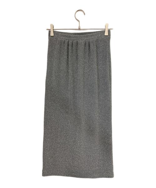 BEAUTY&YOUTH（ビューティーアンドユース）BEAUTY&YOUTH (ビューティーアンドユース) ラメフロントボタンスカート グレー サイズ:Sの古着・服飾アイテム
