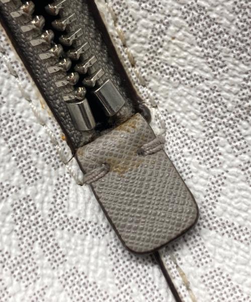 MICHAEL KORS（マイケル・コース）MICHAEL KORS (マイケルコース) モノグラム2WAYショルダーバッグ ホワイト×グレーの古着・服飾アイテム