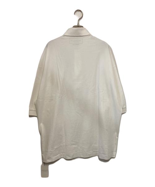 TOMORROW LAND（トゥモローランド）TOMORROW LAND (トゥモローランド) コットンピケ×ジャージー ビッグポロシャツ ホワイト サイズ:Mの古着・服飾アイテム