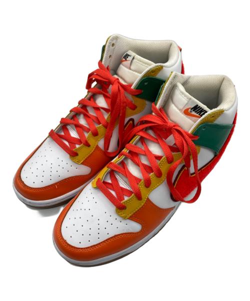NIKE（ナイキ）NIKE (ナイキ) DUNK HI RETRO UNIVERSITY / ダンクハイ オレンジ×グリーン サイズ:27.5cmの古着・服飾アイテム