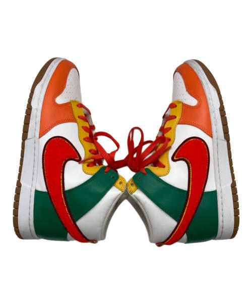 NIKE（ナイキ）NIKE (ナイキ) DUNK HI RETRO UNIVERSITY / ダンクハイ オレンジ×グリーン サイズ:27.5cmの古着・服飾アイテム