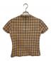 BURBERRY BLUE LABEL (バーバリーロンドンブルーレーベル) ミニノバチェックカットソー ベージュ×ブラック サイズ:M：4000円