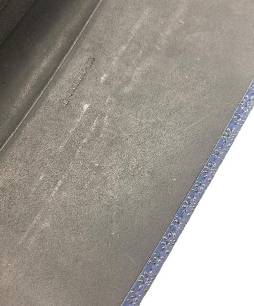 印傳屋（インデンヤ）印傳屋 (インデンヤ) 亀甲柄長財布 ネイビーの古着・服飾アイテム