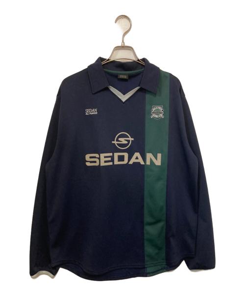 SEDAN ALL-PURPOSE（セダンオールパーパス）SEDAN ALL-PURPOSE (セダンオールパーパス) GAME SHIRT / ゲームシャツ ネイビー サイズ:Ⅼの古着・服飾アイテム