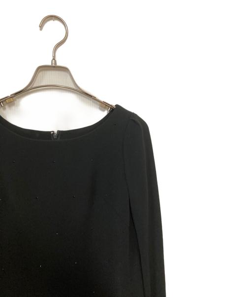 EPOCA（エポカ）EPOCA (エポカ) ビジュースタッズジョーゼットワンピース ブラック サイズ:40の古着・服飾アイテム