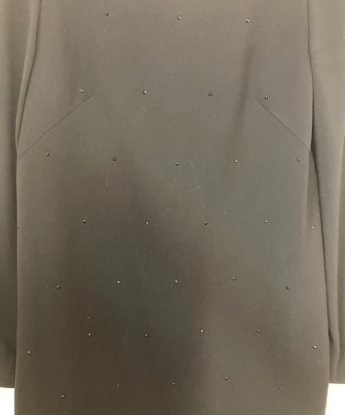 EPOCA（エポカ）EPOCA (エポカ) ビジュースタッズジョーゼットワンピース ブラック サイズ:40の古着・服飾アイテム