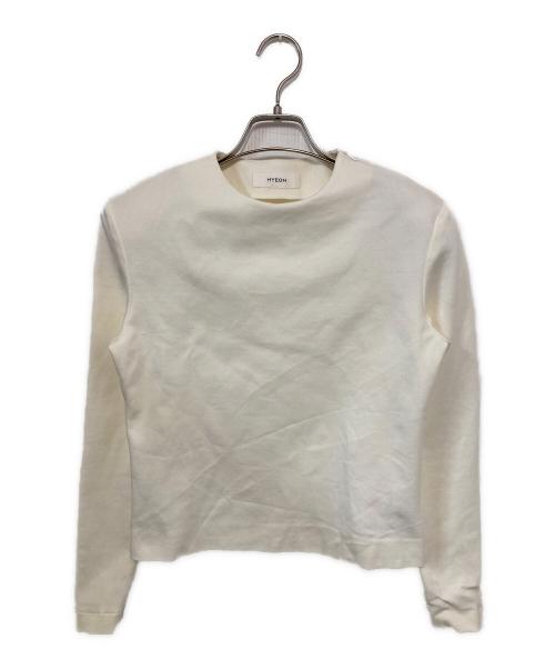HYEON（ヘヨン）hyeon (ヘヨン) shoul tee / バックオープンカットソー アイボリー サイズ:FREEの古着・服飾アイテム