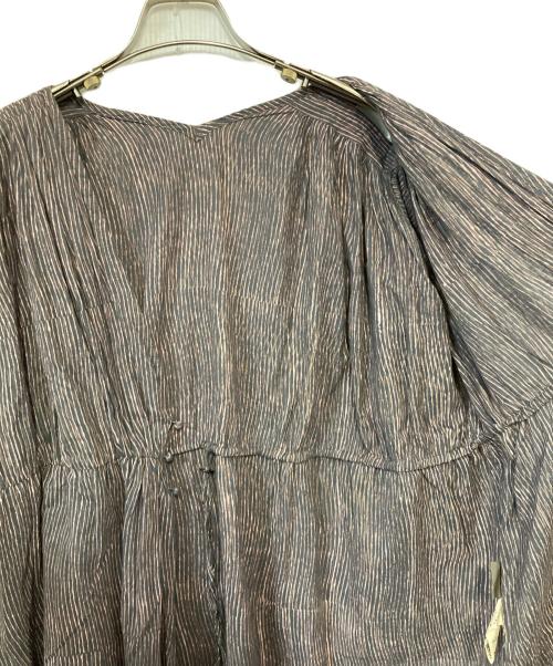 JURGEN LEHL（ヨーガンレール）JURGEN LEHL (ヨーガンレール) ストライプワンピース グレー×ピンク サイズ:不明の古着・服飾アイテム