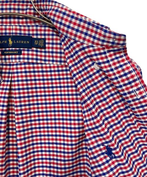 RALPH LAUREN（ラルフローレン）RALPH LAUREN (ラルフローレン) ギンガムチェックシャツ レッド×ブルー サイズ:XSの古着・服飾アイテム